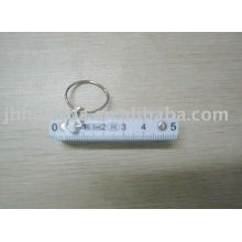 plastic ruler with keychain